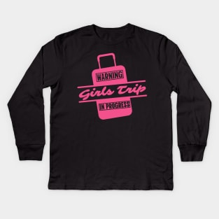 Sisters Trip in Progress Kids Long Sleeve T-Shirt